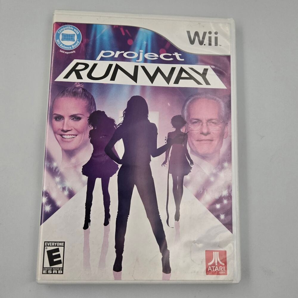 Project Runway Nintendo Wii Game Complete CIB Tested Manual Atari Heidi Klum